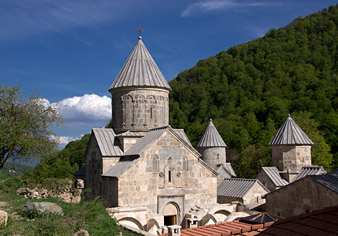 het 12de eeuwse Haghartsin-klooster in Armeni