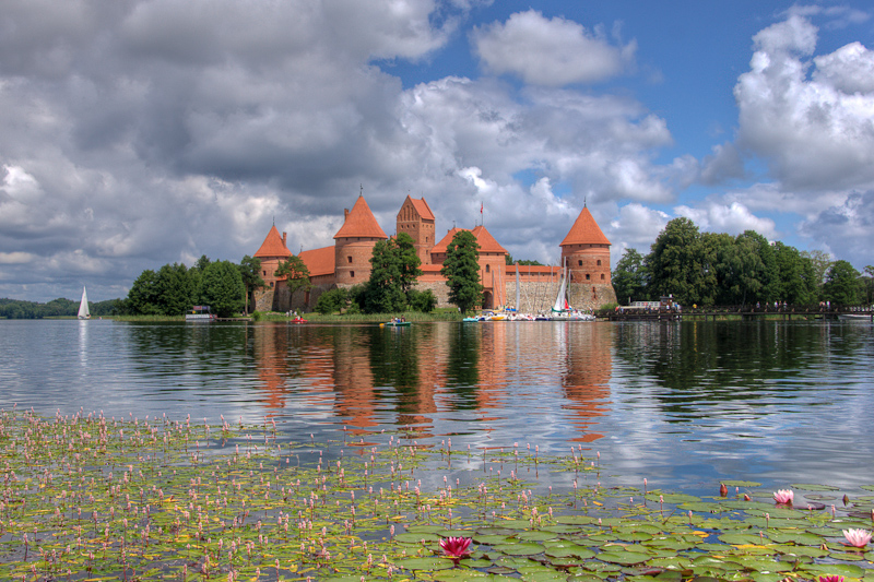 het toeristische kasteel van Trakai
