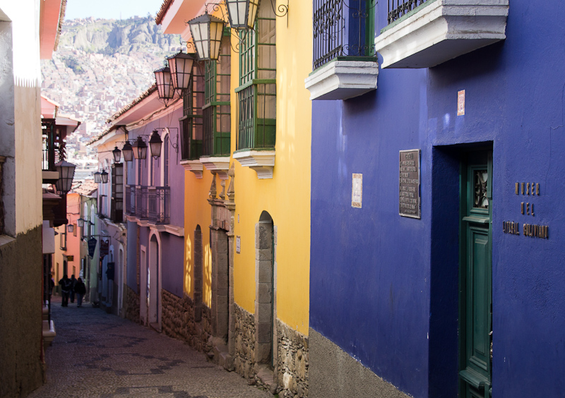 Calle Jaén in de kunstenaarsbuurt van La Paz