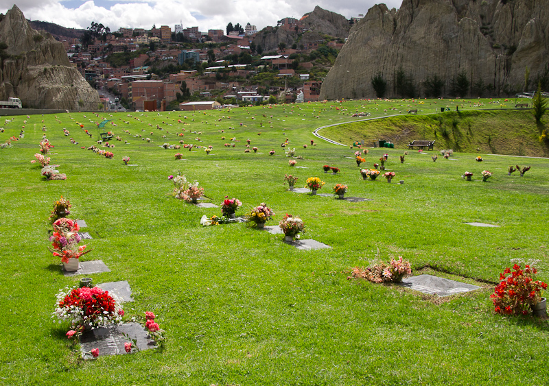 begraafplaats op de hellingen van La Paz