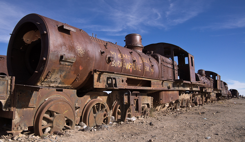 deze treinen werden ooit gebruikt om erts en passagiers mee te vervoeren