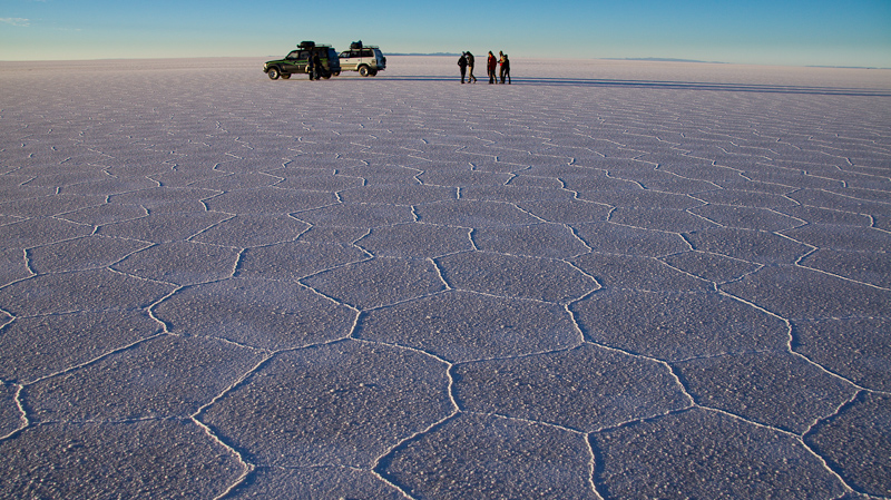 met 12.106 km2 is dit de grootste zoutvlakte ter wereld