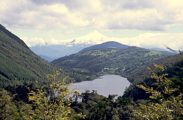 uitzicht op de Villarica bij Pucon