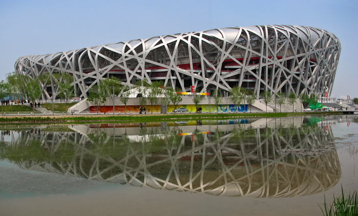 Het Olympische stadion in Beijing