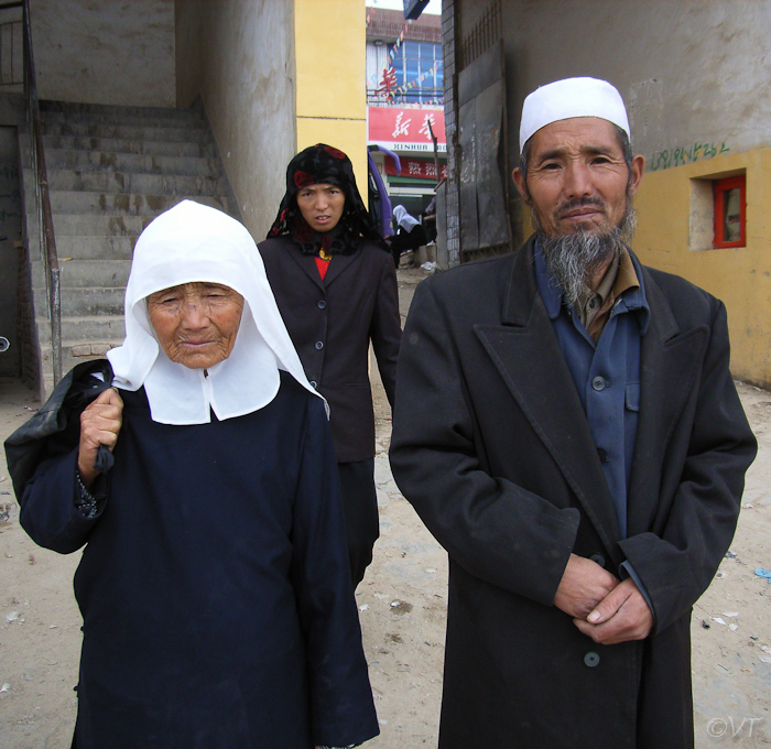 Moslimdorp op weg naar Xiahe