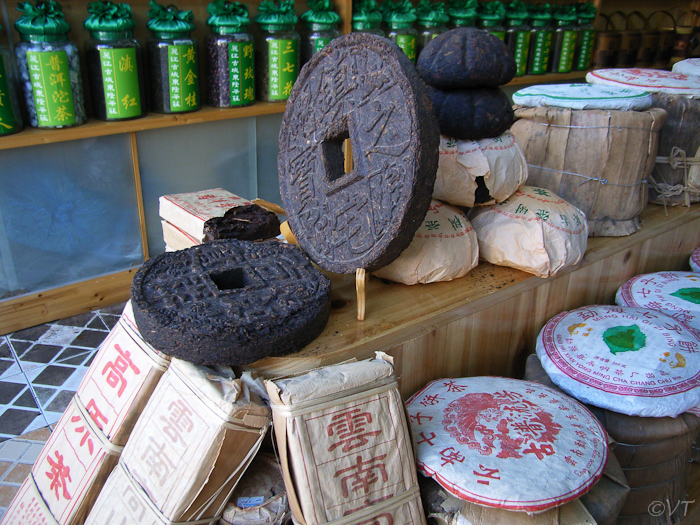 Theetabletten in Lijiang