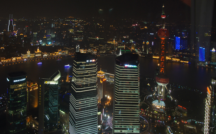 51  uitzicht vanaf de Jin Mao-toren in Shanghai