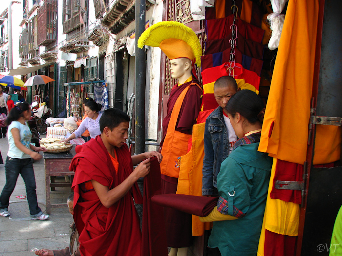 23 shoppen in de oude Tibetaanse wijk
