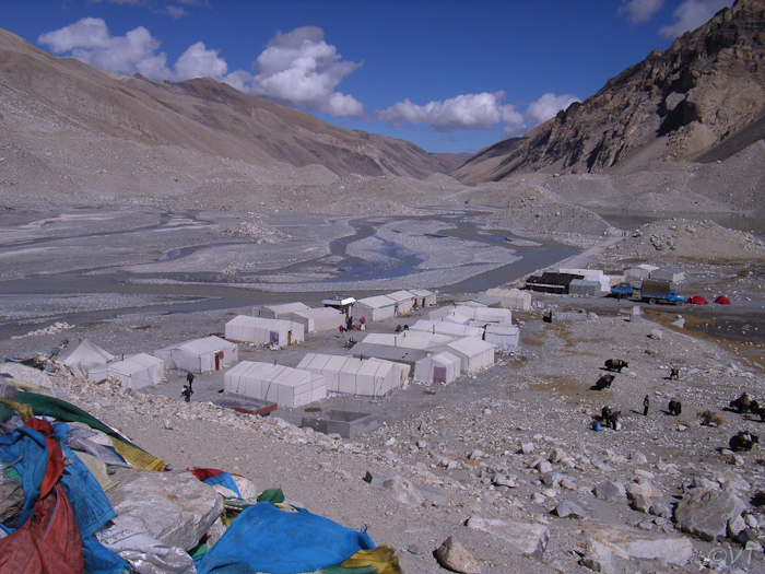 52 Mt Everest basecamp op 5200 meter hoogte