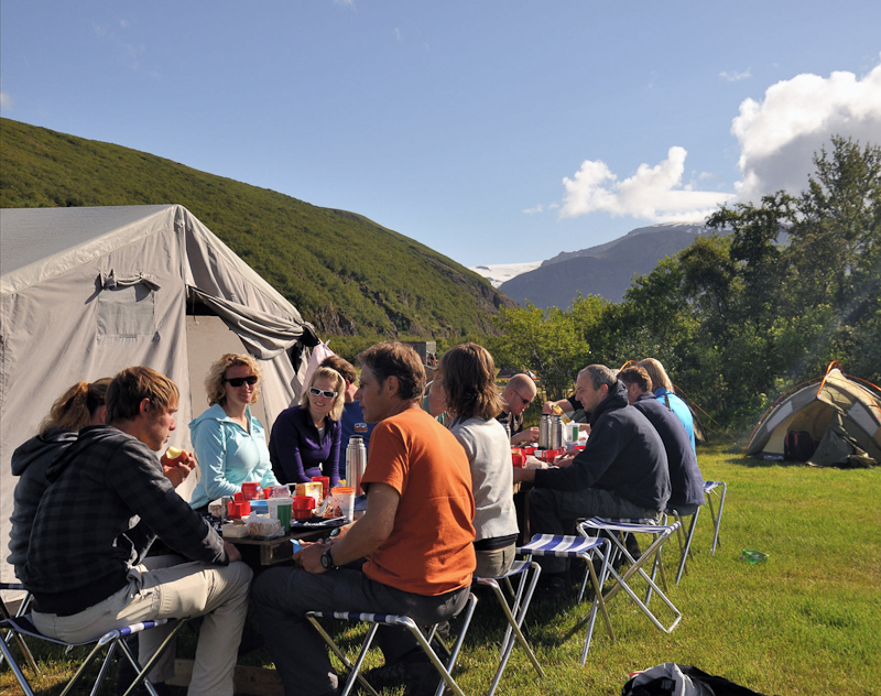 camping in Skaftafell