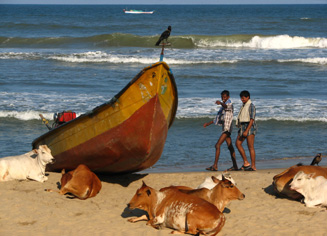 het strand van Mahabalipuram