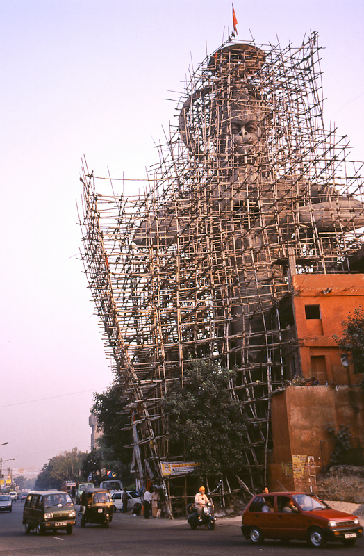 Delhi, een sterk staaltje bamboe stijgerbouw