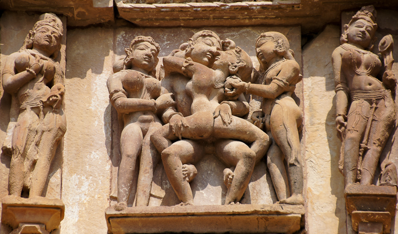 de erotische tempels van Khajuraho