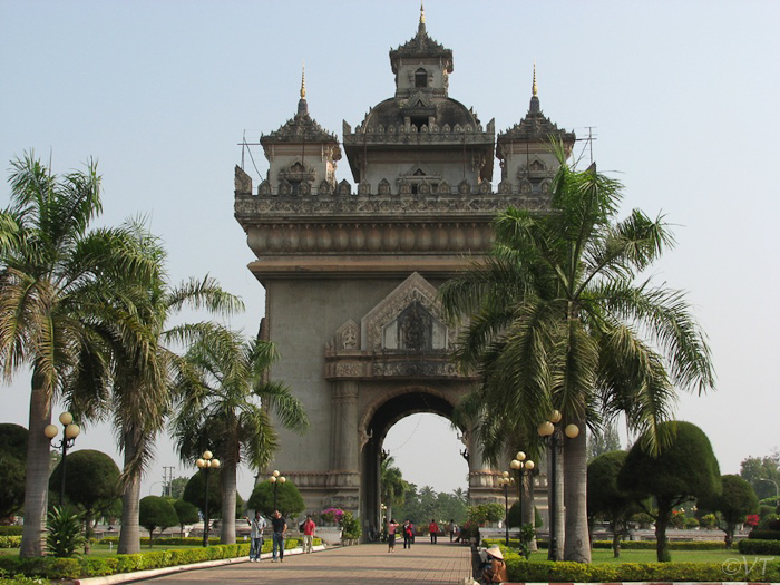 50  'Arc de Triomph' in Vientiane
