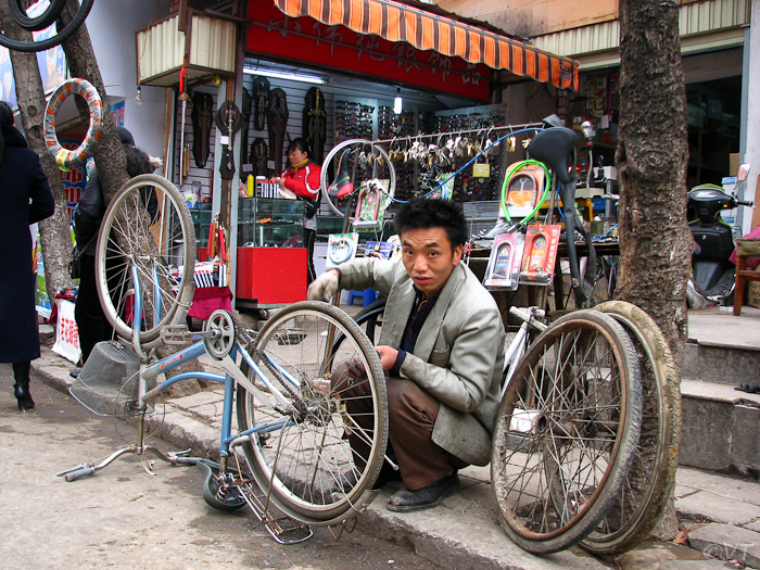 fietsenmaker in Kunming