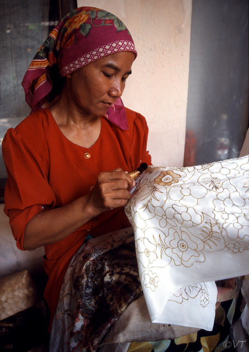 45a  Yogyakarta is het centrum van de  batikkunst