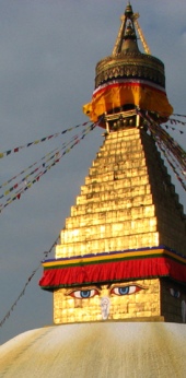 Bouddhanath stupa in Nepal