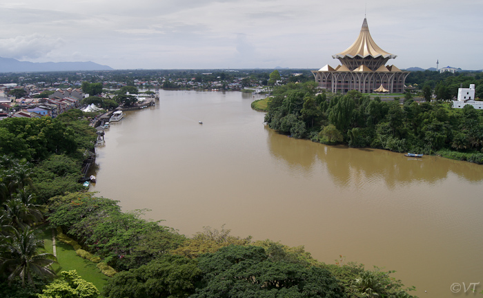 01  Sungai Santubong-rivier door Kuching