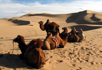 De Zingende Duinen in de Gobi-woestijn