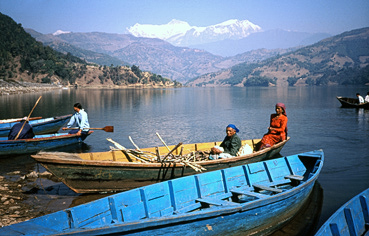 Phewameer bij Pokhara