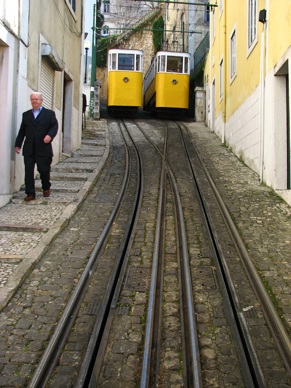 Elevador do Lavra, de oudste kabeltram van Lissabon uit 1884