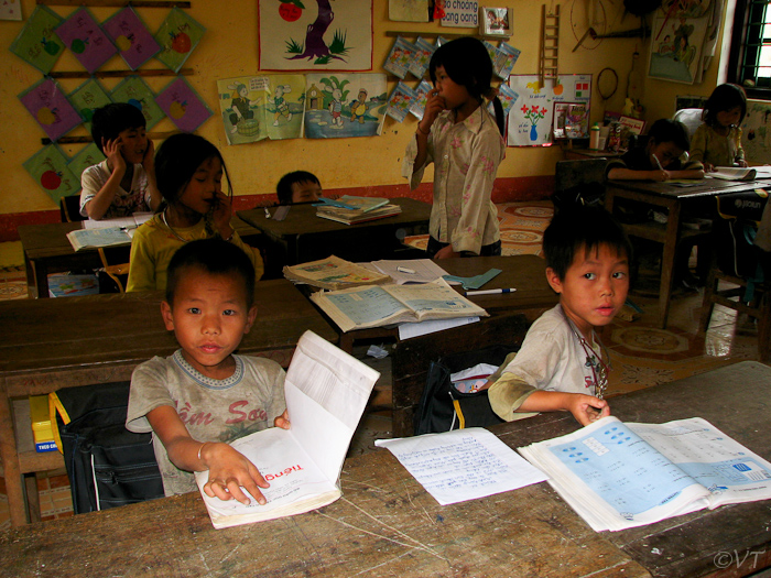 34  schooltje in een van de dorpen bij Sapa