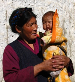 Tibetaanse in Gyantse
