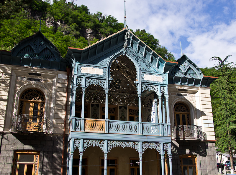 Borjomi houten huizen