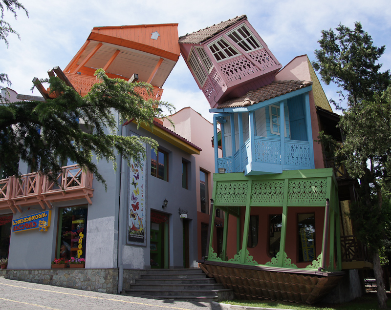 in het Mtatsminda amusements Park in Tbilisi