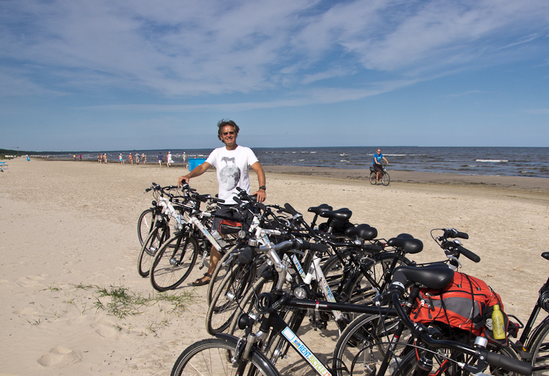 Jūrmala is een badplaats met Jugendstil-huizen