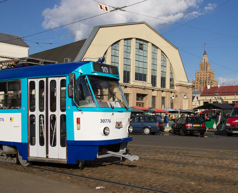 de centrale markthallen in Riga