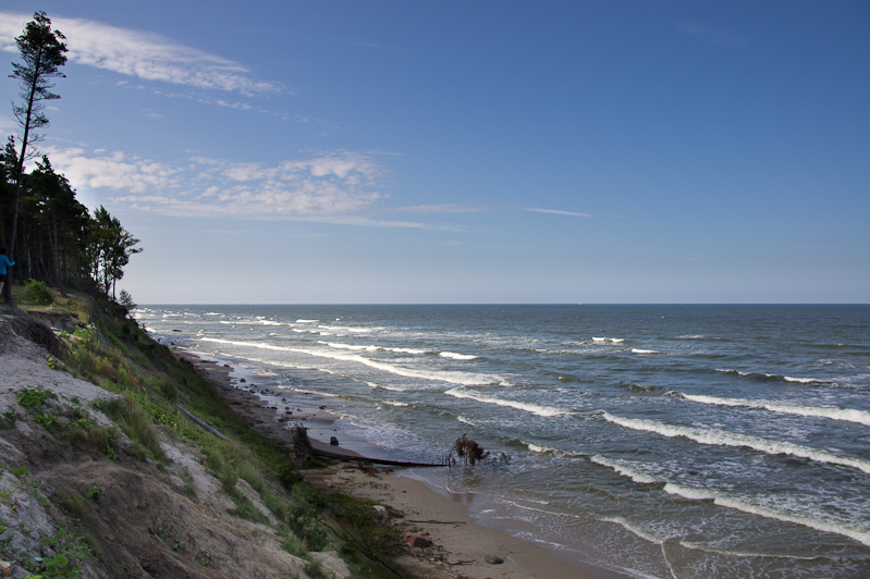 de kust tussen Klaipėda en Palanga