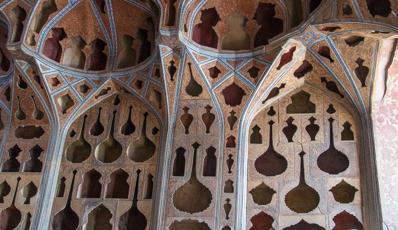 Isfahan, muziekkamer in het Ali Qapu paleis