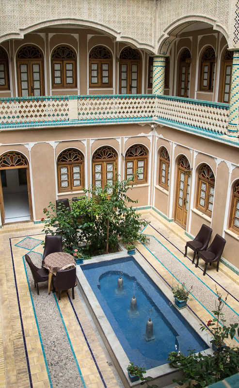 Yazd, ons Fazali hotel in het centrum