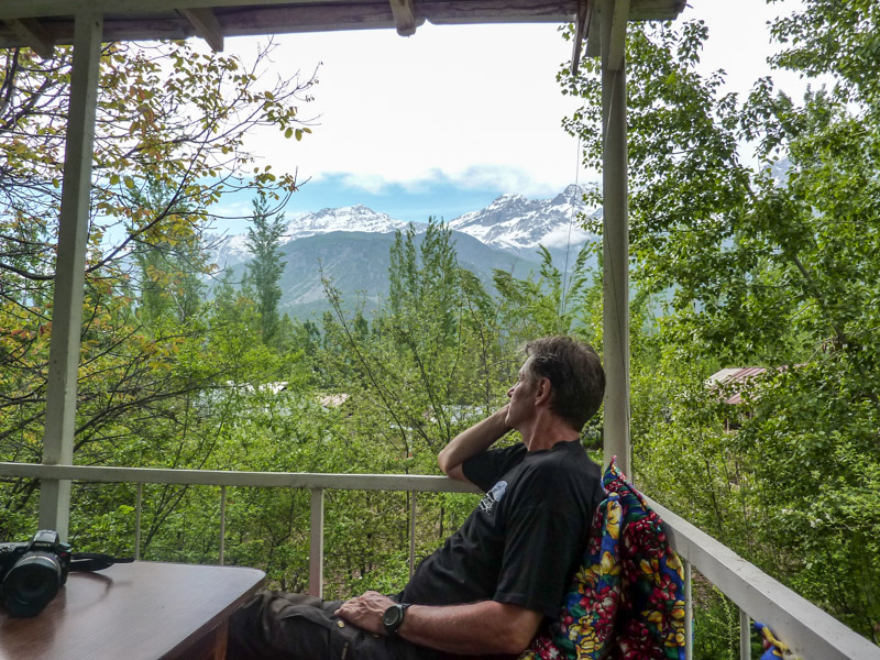 uitzicht vanaf onze homestay in Arslanbob