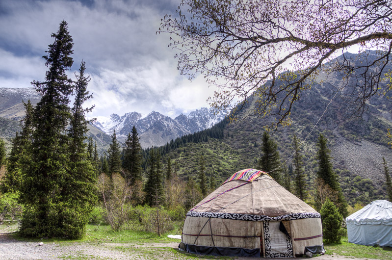 Ala-Archa Nationale Park met traditionele yurt